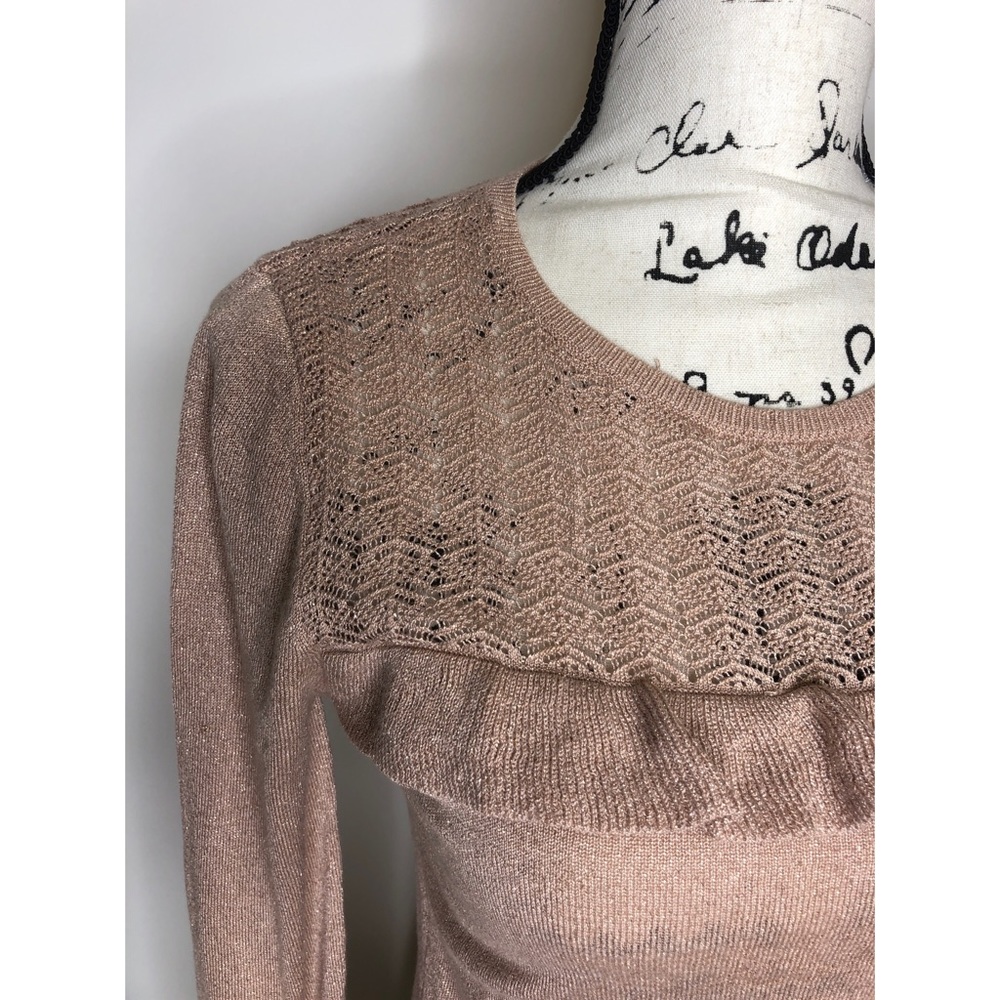 WHBM Pink Ruffle Sweater - XS - Picture 9 of 15